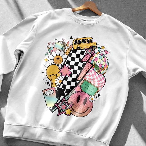 Retro Design School sweatshirt - Picture 2 of 3